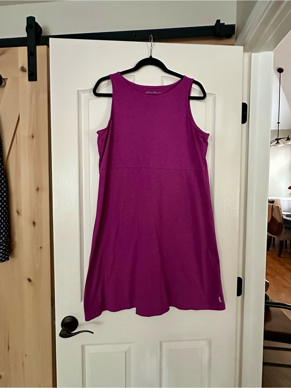 Eddie Bauer Sleeveless Dress in Bright Magenta, Size XL